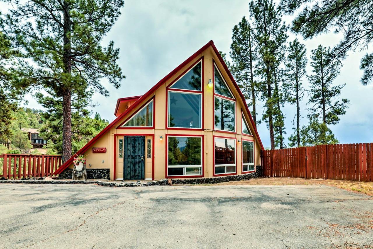 A-Frame Ruidoso Retreat With Deck, Grill And Views!别墅 外观 照片