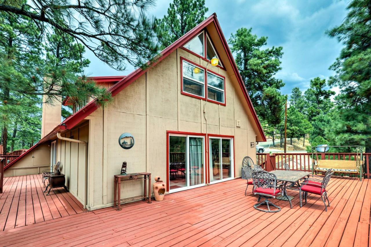 A-Frame Ruidoso Retreat With Deck, Grill And Views!别墅 外观 照片