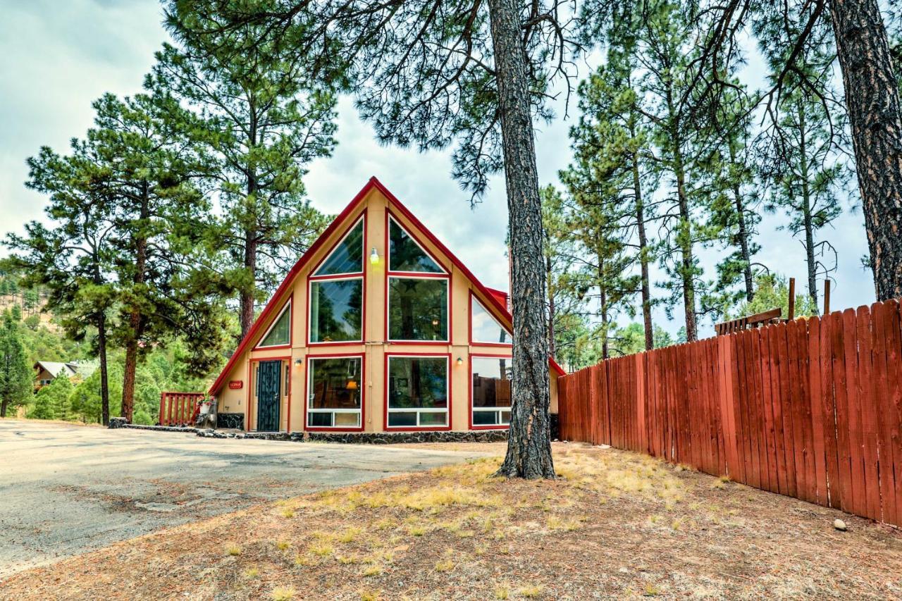 A-Frame Ruidoso Retreat With Deck, Grill And Views!别墅 外观 照片