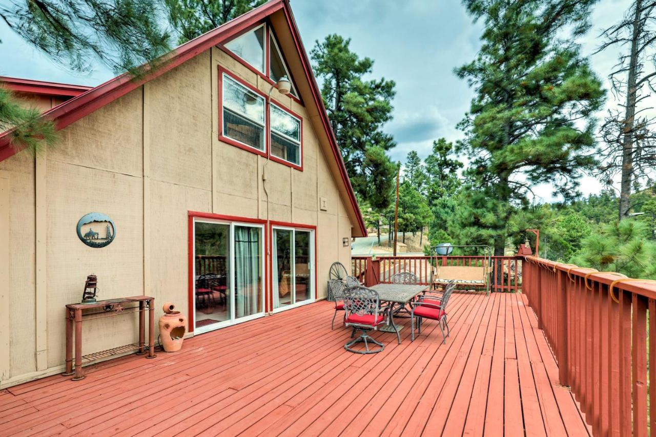 A-Frame Ruidoso Retreat With Deck, Grill And Views!别墅 外观 照片